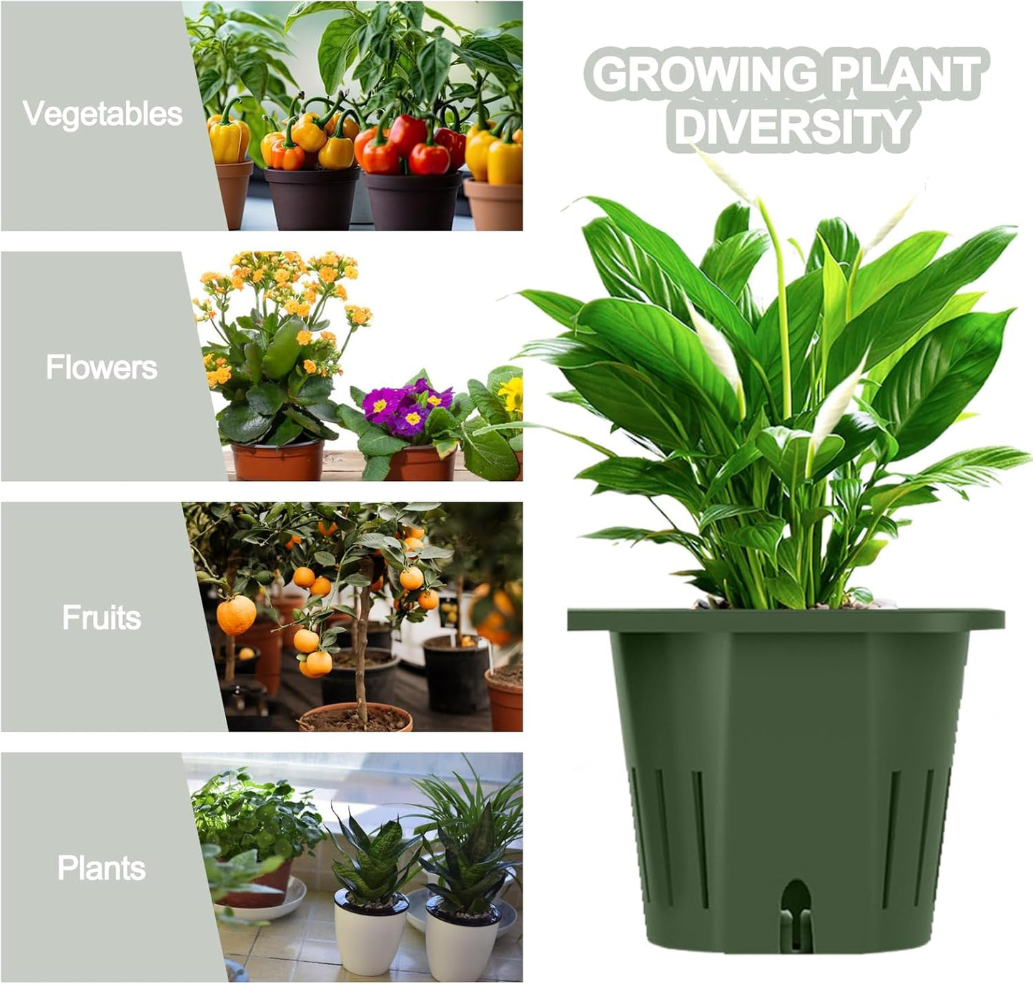 Vertical Wall Planter Stackable Wall Planter Indoor Outdoor with 60 Pockets, Garden Self Watering Wall-Mounted Planter Plant Flower Pot Holder for Herbs Vegetables Fruits