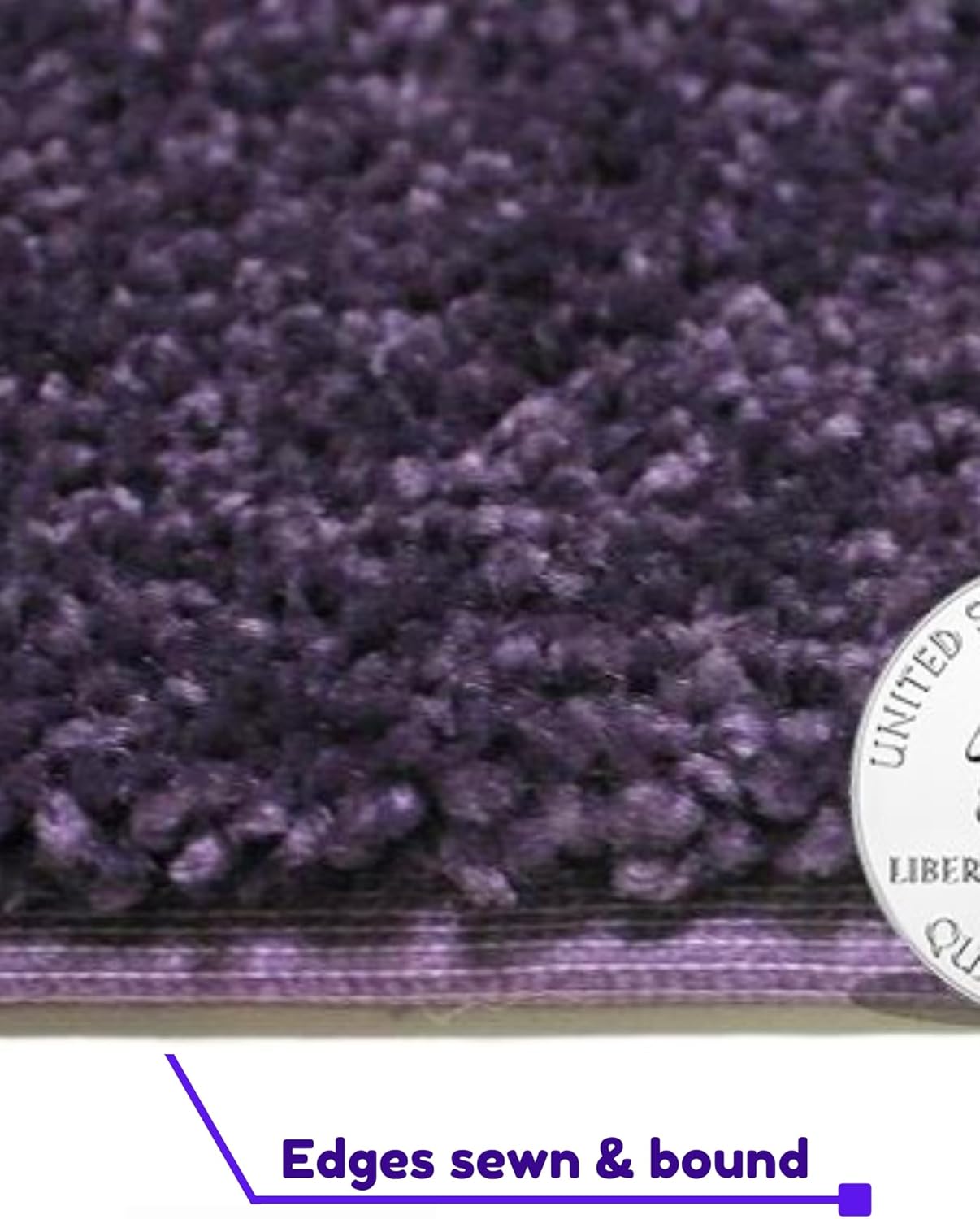 KOECKRITZ Soft and Colorful Kids Classroom Area Rugs (Passes Flammability Pill Test) Many Sizes and Bright Colors to Select from (5' x 5', Eggplant)