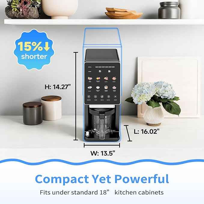 Ice Cream Maker & 10-in-1 Frozen Treat Maker, 20 oz (3 Pints), Mix-In + Re-Spin for Creamy Texture, Gelato, Sorbet, Slushie, Frozen Yogurt & Smoothie Bowls Machine for Homemade, Recipe Guide
