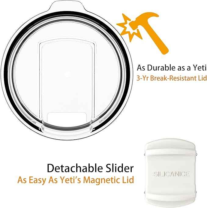 20oz Hygienic Stainless Steel Vacuum Insulated Tumbler w/ Easy-On/Easy-Off Lid - Removable slider, Double Wall 18/8 Travel Mug, BPA-Free, Fits Cup Holders, Premium Quality, Smart Value - Chocoal Gray