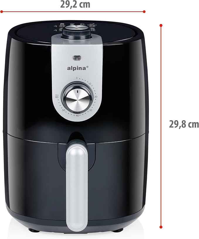 alpina Airfryer – Hot Air Fryer 230V – 2L – 900W