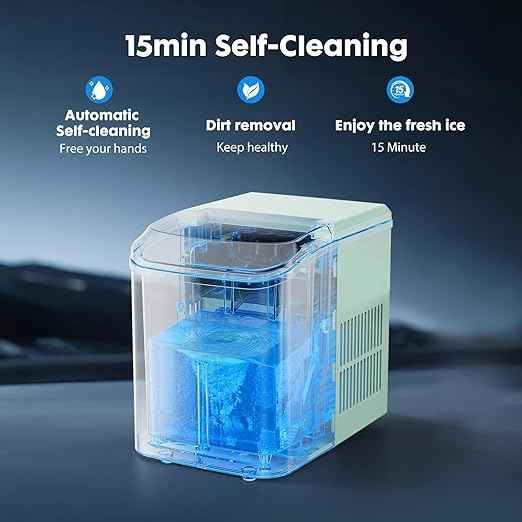 OLIXIS Nugget Ice Maker Countertop, Portable Ice Machine with 1.7L Water Tank, 26LBS/24H Fast Production, Auto-Cleaning & Quiet Operation, with Basket & Scoop, for Home Party Camping RV, Green