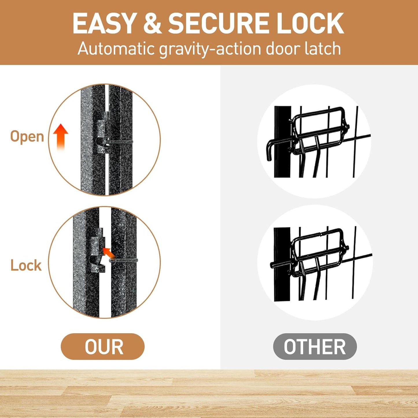 Metal Dog Playpen, 40" Inch Height 32 Panels, Large Dog Fence for Large/Medium/Small Dogs Indoor & Outdoor Bliss, Perfect Dog Pen for Camping, Yard and RV | Black-Silver