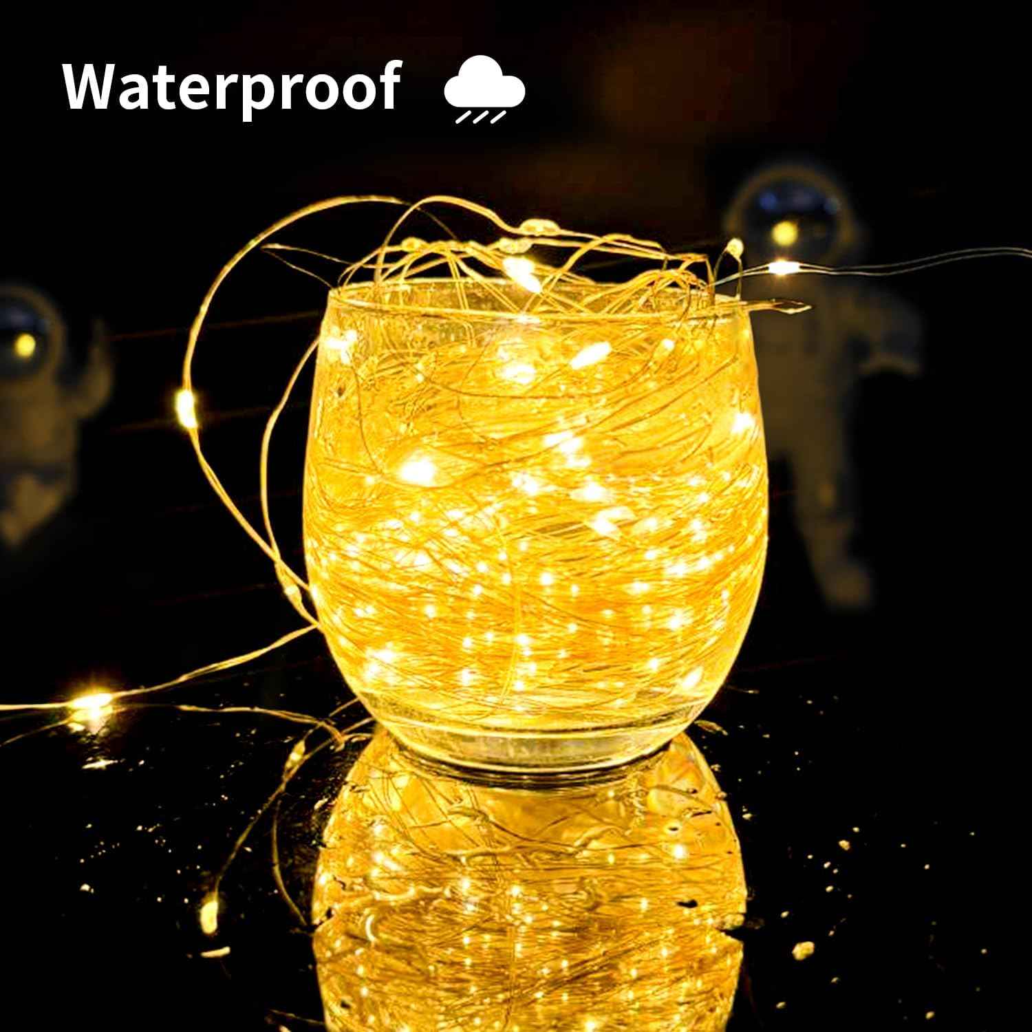 ALENEY Solar String Lights Outdoor, 99 Feet 300 LEDs 8 Modes Solar Fairy Lights for Outside, Waterproof Outdoor Light for Patio Yard Christmas Tree Halloween Wedding Party Decorations, Warm White