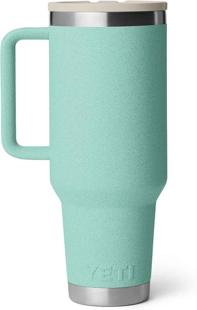YETI Rambler 40 oz Travel Mug with Flip Straw Lid – Stainless Steel, Vacuum Insulated, Leakproof, Cup Holder Friendly