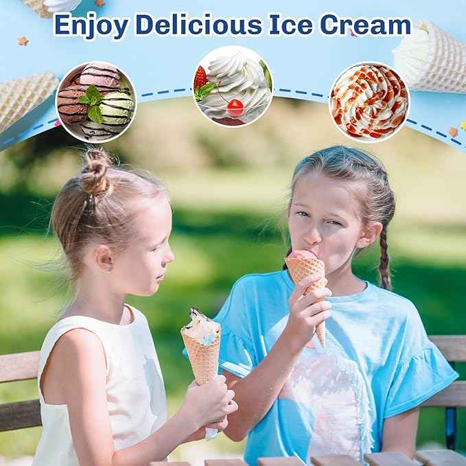 Ice Cream Maker Attachment for Kitchenaid Stand Mixers, Ice Cream Maker Machine Compatible with 4.5QT and Larger KitchenAid Mixers, 2-Quart Capacity, Sorbet and Gelato Maker Accessory by TPGSING
