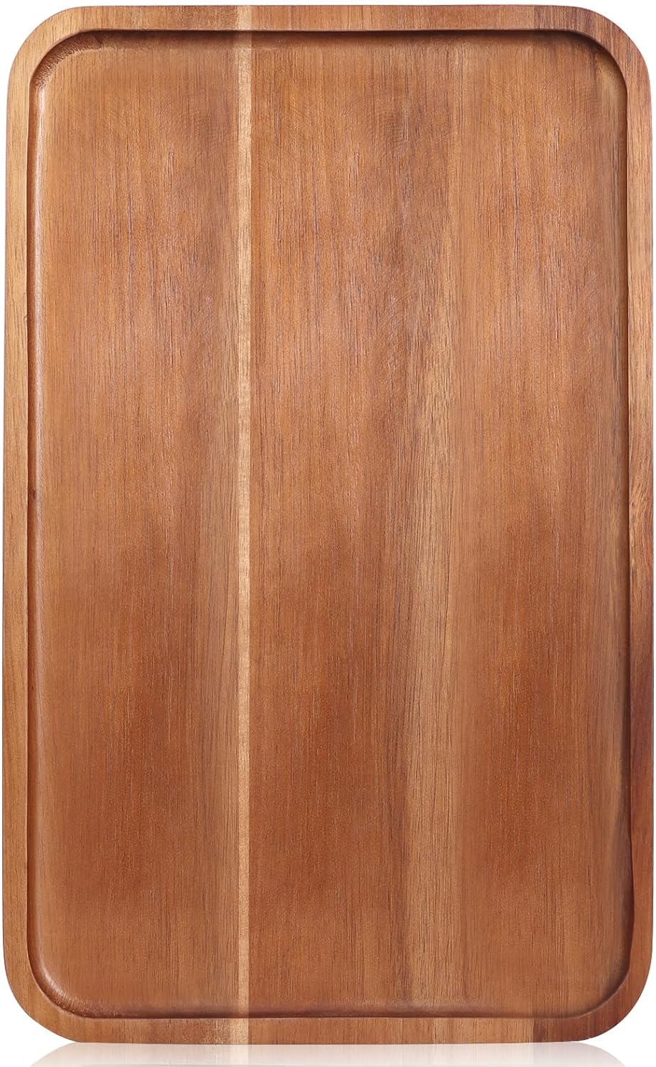 Large Wooden Serving Trays Long Party Charcuterie Boards Acacia Wood Platters Serving Cheese Board Rectangular Appetizer Snack Plates Rectangle Kitchen Dinner Platter for Food Dish Cake Dessert Tray