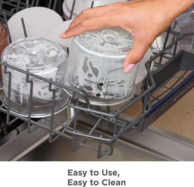 BLACK+DECKER Perfect Pint Ice Cream Maker Accessories – 2-Pack 1-Pint Replacement Jars, Extra Containers for Ice Cream, Gelato, Sorbet & Frozen Yogurt