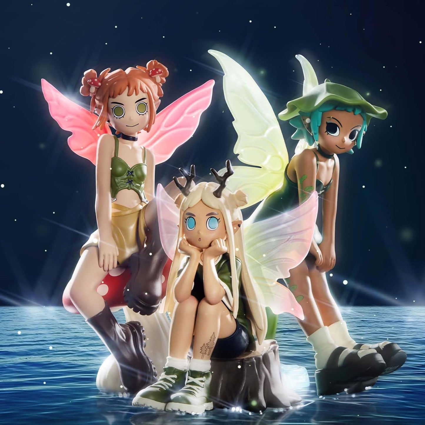 POP MART Peach Riot Punk Fairy Series Figures, Peach Riot Blind Box Figures, Random Design Action Figures Collectible Toys Home Decorations, Holiday Birthday Gifts for Girls and Boys, Single Box