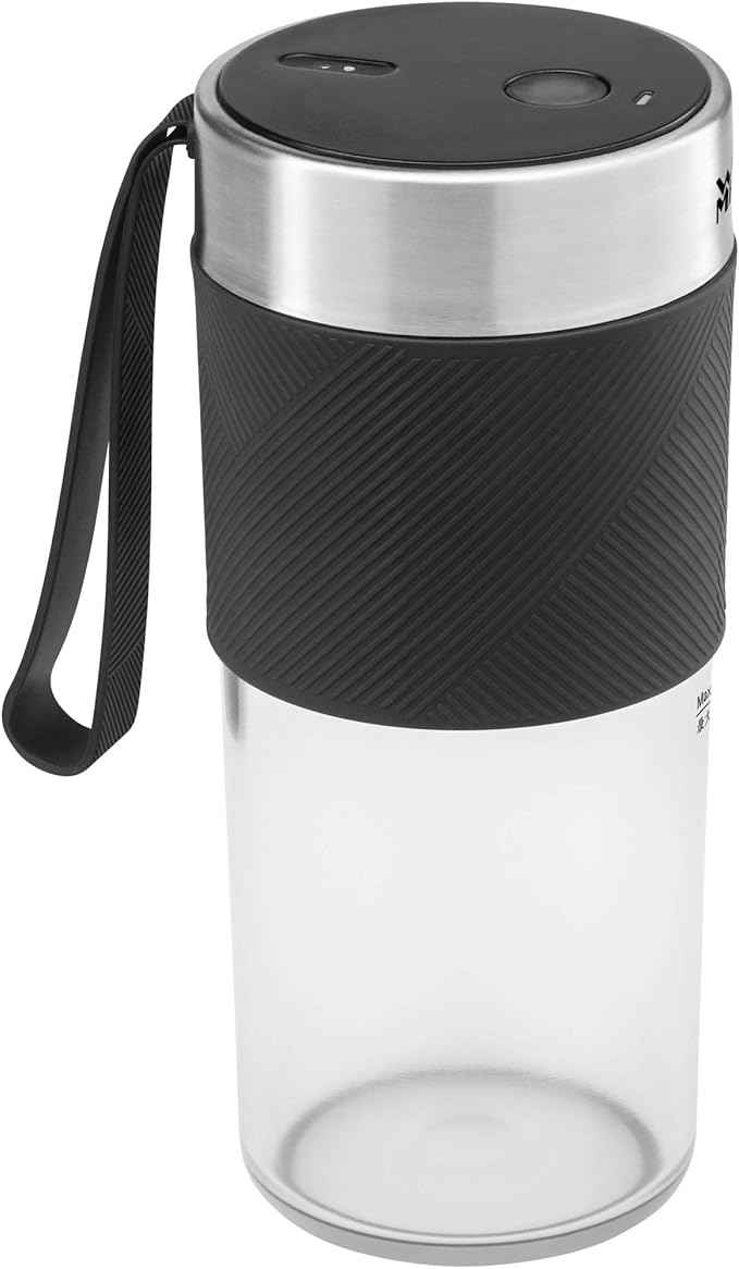 WMF Cromargan 300 ml Portable USB Rechargeable Mini Mixer, Smoothie Maker