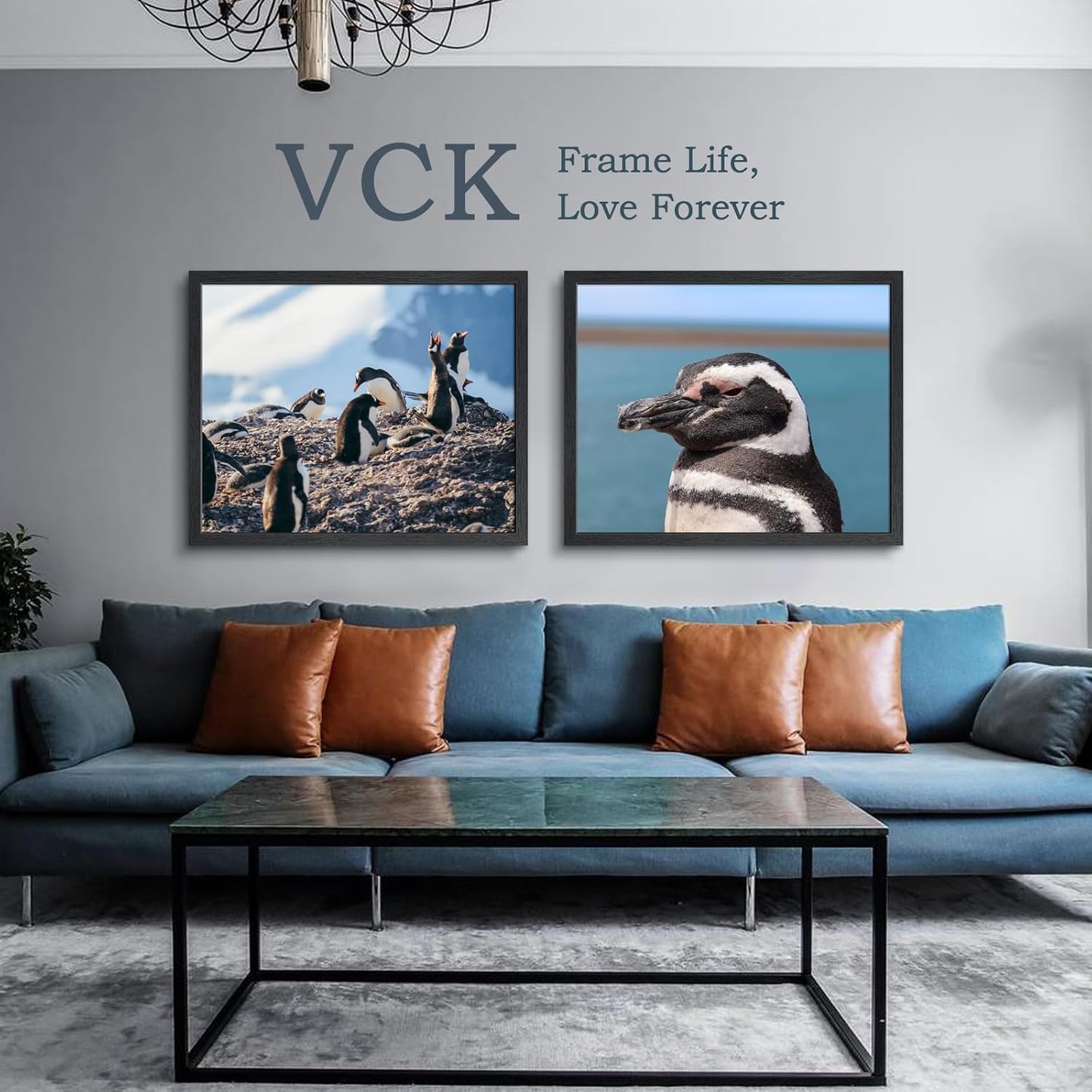 VCK 24x30 Poster Frames Set of 3, Black Solid Wood Picture Frame, Textured Exclusive Gallery Frame - Wall Hanging