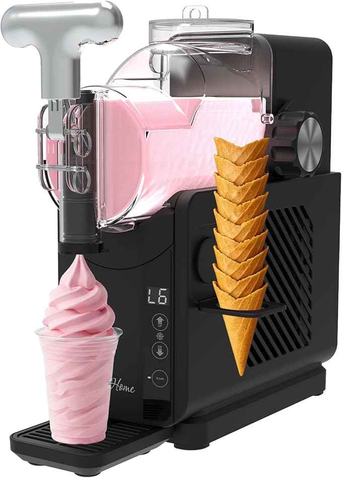 Magnavox Home, Ice Cream & Frozen Slush Drink Maker, Onyx (34OZ IceCream or 57OZ Slush at a Time)