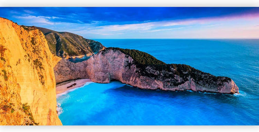 artgeist Wall Mural Peel and Stick Tropical Island 212x98 in - XXL Self-Adhesive Corner Wallpaper Removable Large Sticker Foil Angle Wallpaper Wall Decor Print Nature Landscape Sea Beach c-A-0058-a-d