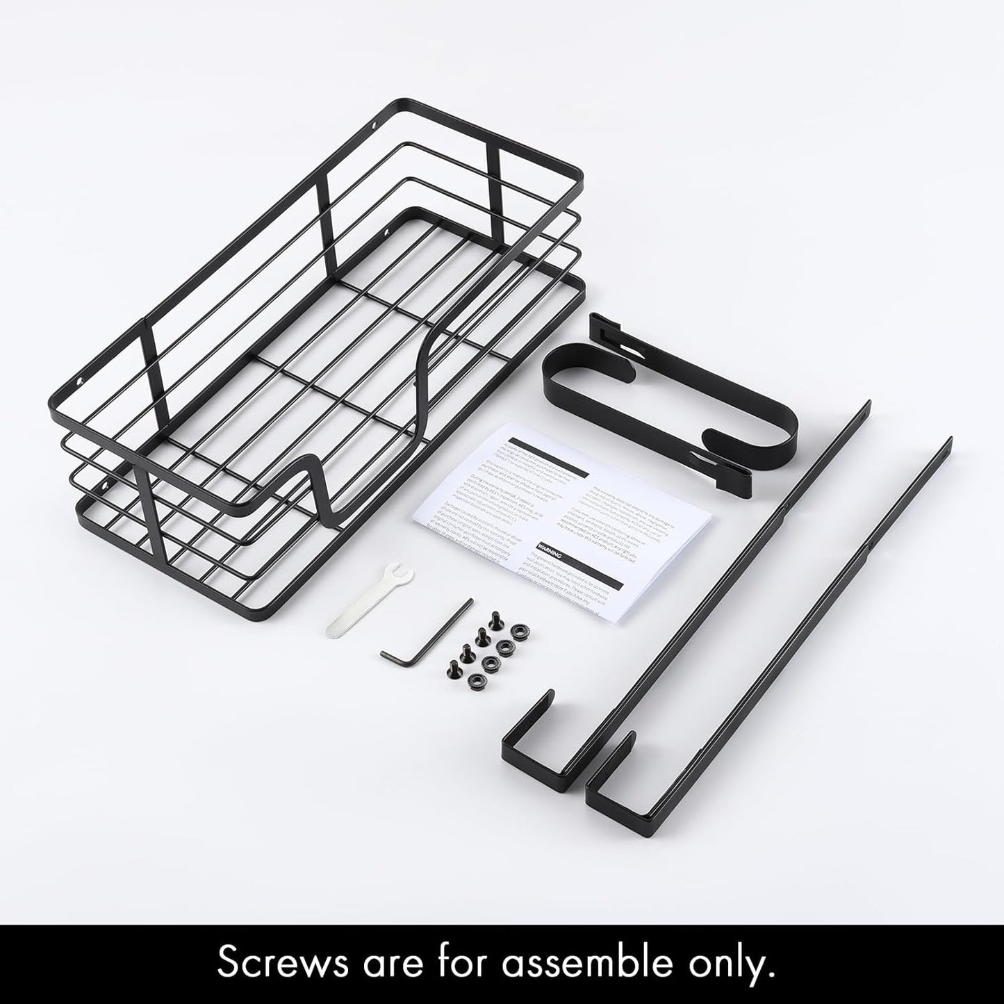 KES Ironing Board Hanger Over The Door Ironing Board Holder T Shape Fit for 1 3/8 Doors Matte Black, HIR500A-BK