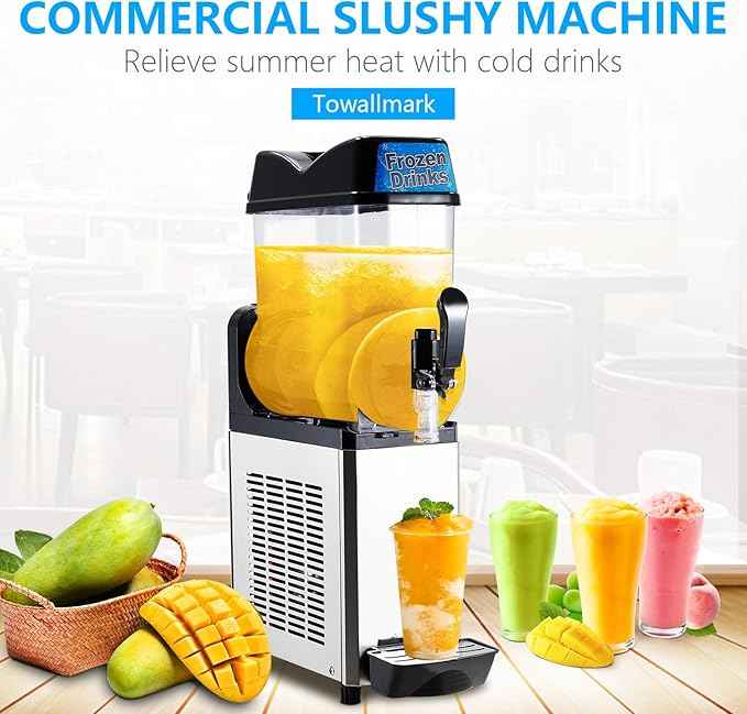 Garvee Slushie Machine 68 oz, Garvee All-in-One Slushy Maker for Home with LED Display & Auto-Clean, No Ice Needed & One-Touch Reservation, 6 Preset Programs for Frozen Margaritas, Ice Cream & Frappés