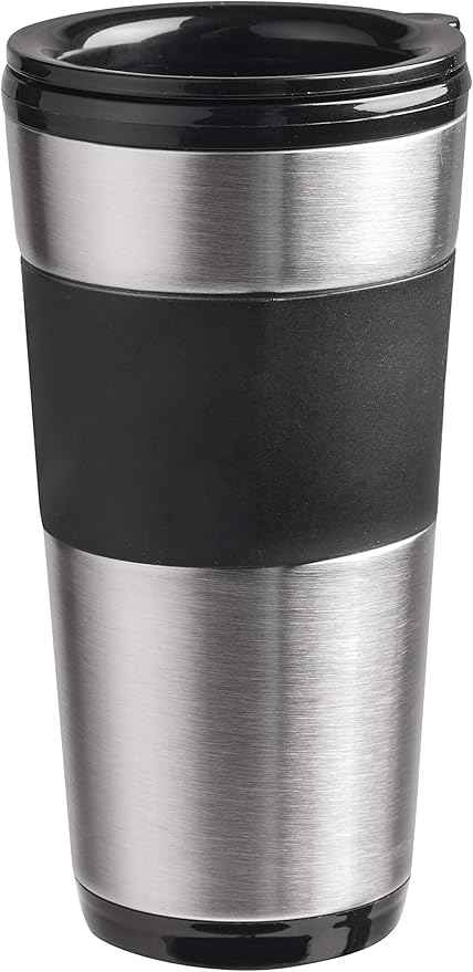 Bestron Coffee Machine with Insulated Cup, Black/silver