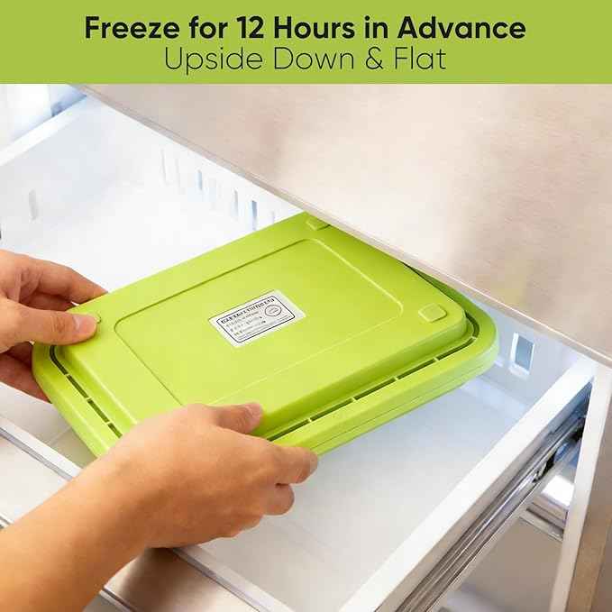 Rolled Ice Cream Maker - 304 Stainless Steel Cool Plate with 2 Spatulas and Lid, Instant DIY Ice Cream Roller Tray for Family Fun (Green)