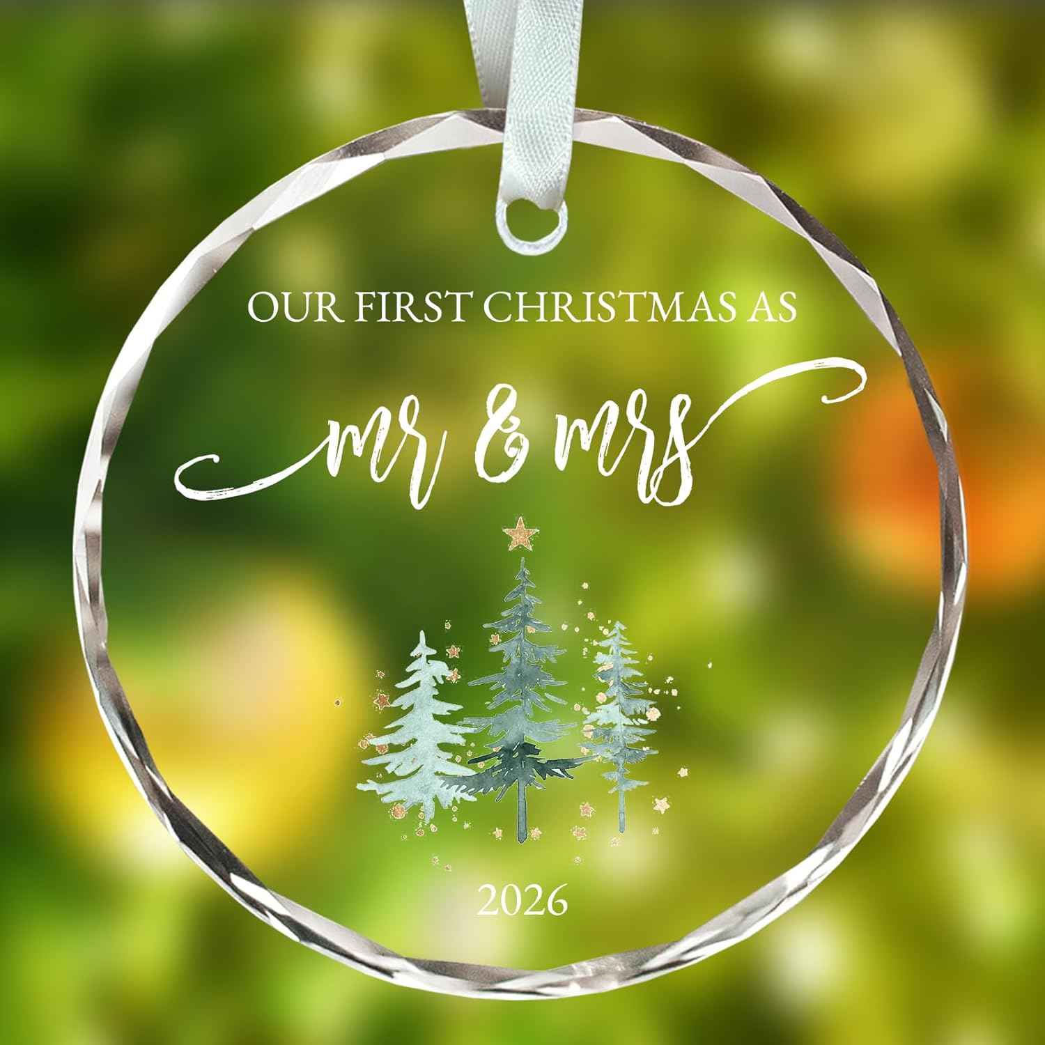 Wedding Ornament 2026, Wedding Gifts for Newlyweds, First Christmas Married Ornament 2026, Bridal Shower Gifts, Our First Christmas as Mr and Mrs Ornaments