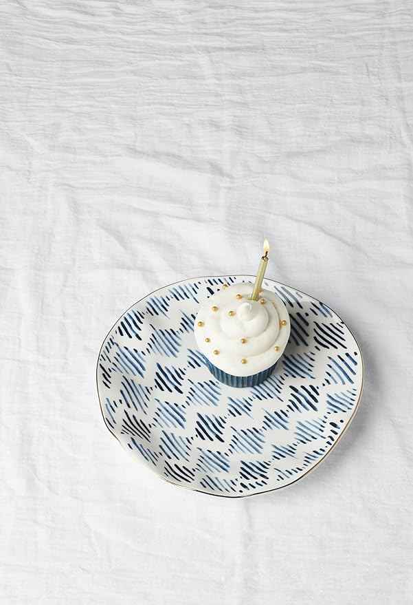 Lenox Blue Bay 4-Piece Dessert Plate Set, 4.05 LB