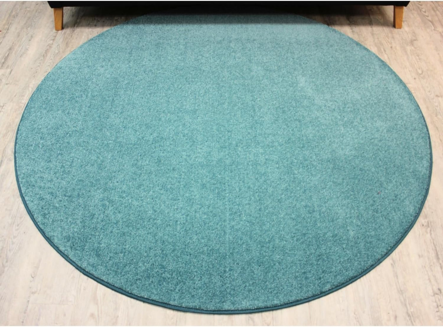 KOECKRITZ Soft and Colorful Kids Classroom Area Rugs (Passes Flammability Pill Test) Many Sizes and Bright Colors to Select from (9' Round, Surf)