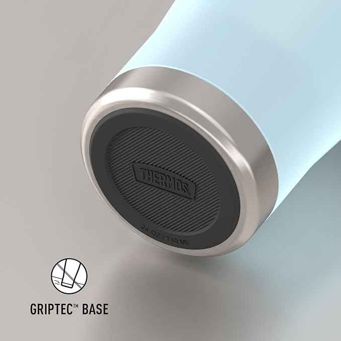 THERMOS ICON SERIES, Stainless Steel Cold Tumbler with Slide Lock, 24 Ounce, Glacier