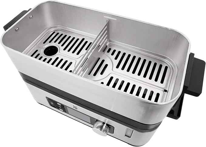 WMF 415090011 Vitalis E Steamer Steel, Black, Silver