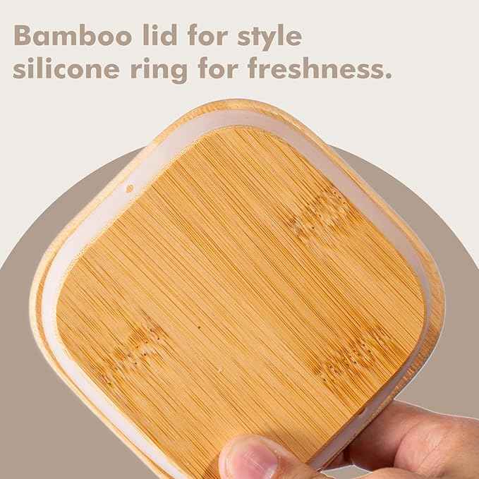 115oz 2PCS Large Glass Food Storage Containers of Wide Mouth Storage Containers with Tight Lids Square Glass Jars for Flour and Sugar, Cereal, Rice, Pasta, Oats, Wheatmeal, Coffee, Niblet