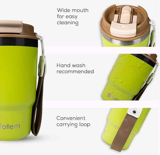 16oz Travel Tumbler - Double Wall Vacuum Insulated Tumbler with Lid & Straw - Leakproof Stainless Steel Tumbler Cup for Water, Iced Tea or Coffee, Smoothie, Cold & Hot Drinks, Sports, Work, Car & Gym
