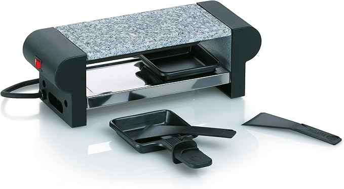 kela 66493 ‘Splügen’ Raclette Table with Black Granite for 2 People