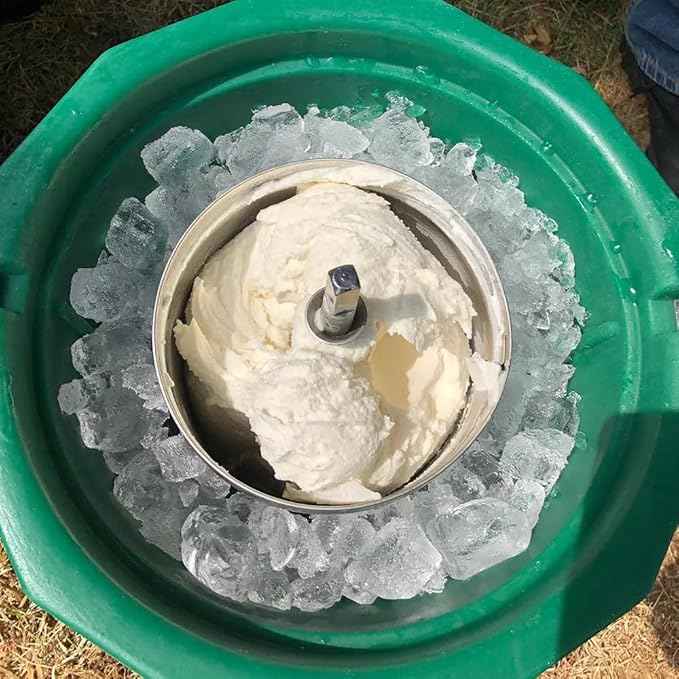 6 qt - Battery Powered Ice Cream Maker - Stainless Steel (Fits Makita 18v)