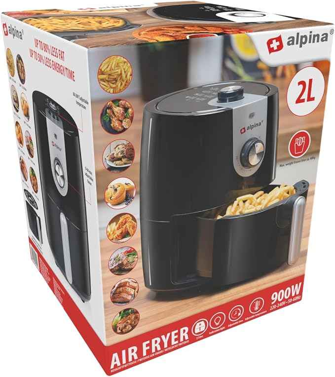 alpina Airfryer – Hot Air Fryer 230V – 2L – 900W