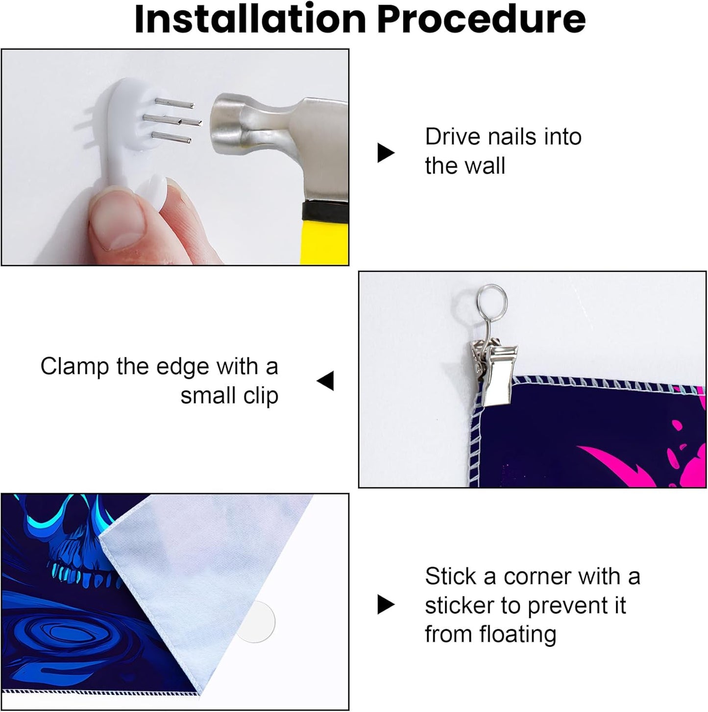 Blacklight Tapestry,WingTapestry Glow In The Dark,UV Reactive Black Light Upright Posters Wall Hanging for Bedroom Dorm Living Room Backdrop Decor (wing4, 90L" x 70W")