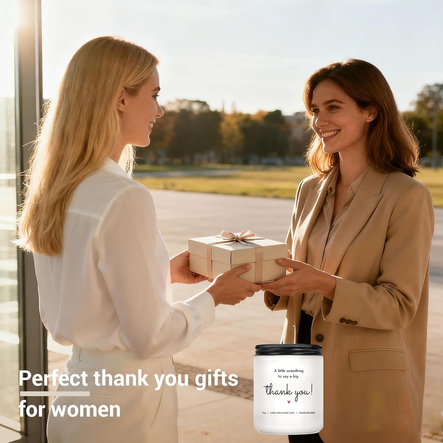 Thank You Gifts for Women, Men - Appreciation Gifts for Women, Thank You Candle, Hostess, Birthday Gift, Teacher, Coworkers, Friend, Nurse, Boss - Lavender Scented Candle