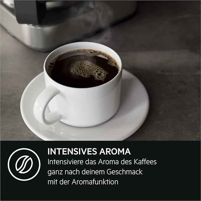 AEG Coffee machine CM5-1-6ST Deli 5/1.25 l/programmable timer/keep warm function/safety shutdown/water level indicator/ideal dosing quantity/anti-drip function /