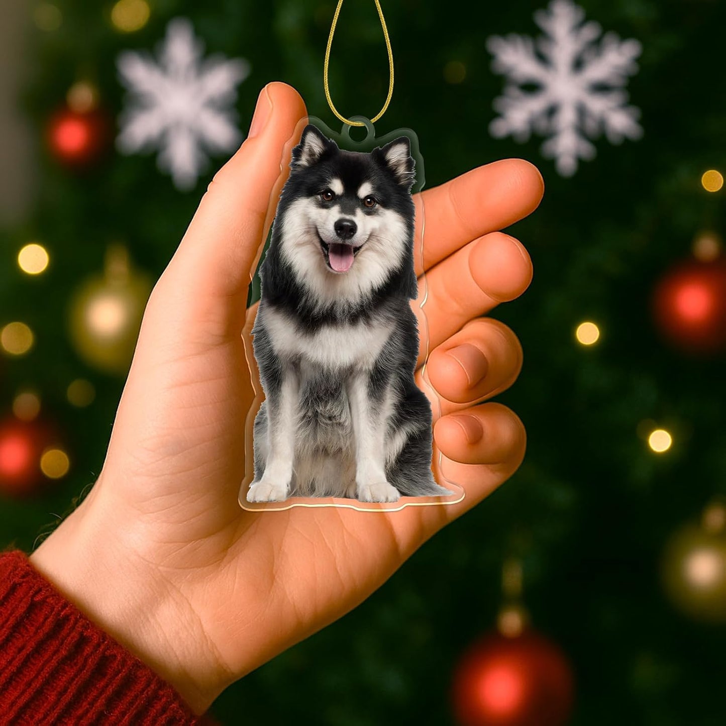 DYOART Customized Christmas Ornament 2025, Personalized Family Photo Ornaments for Christmas Tree, Acrylic Picture Ornaments Xmas Gift for Him, Husband, Friends