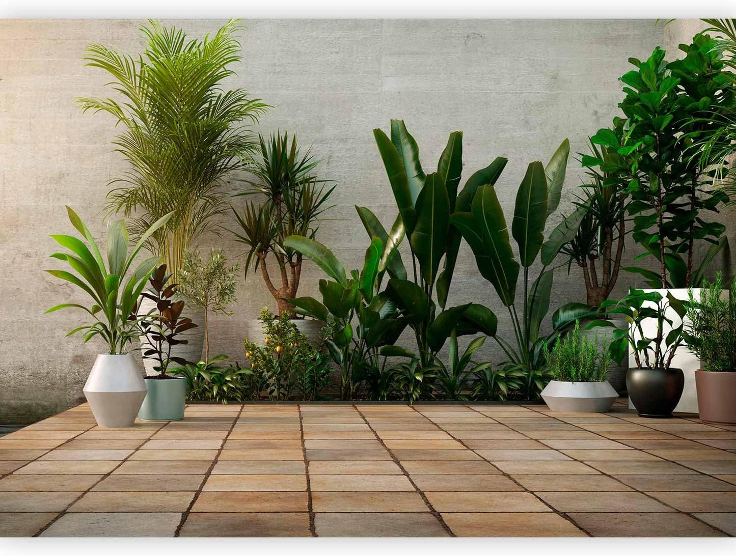 artgeist Wall Mural Nature 135x101 in - XXL Peel and Stick Self-Adhesive Wallpaper Removable Large Sticker Foil Wall Decor Print Picture Image Design Botanics Plants 3D Effect b-B-0600-a-a