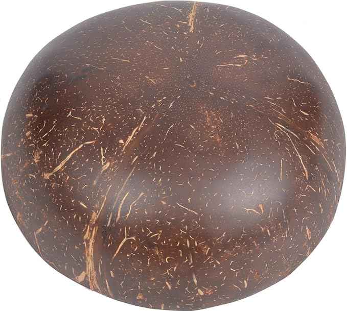 ChezMax Natural Coconut Bowl Mother of Pearl Inlaid Shell Bowls Key Bowl for Entryway Table Candy Container Nuts Holder Fruits & Dry Snack Storage Bowl Round Handcrafted Bowl for Decoration