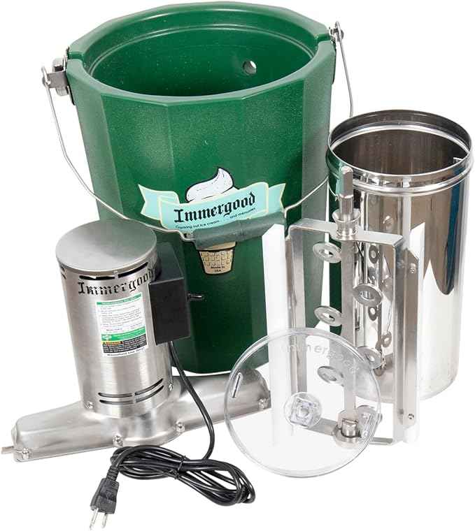 6 qt. PREMIUM Electric Ice Cream Maker - Stainless Steel - Leakproof Tub