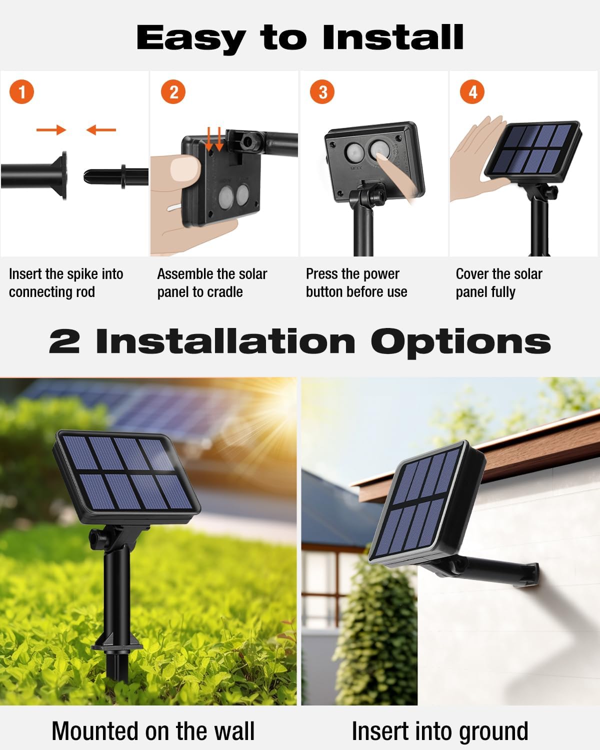 6 Pack Solar Fairy Lights for Outside Waterproof, 49FT/15M 150LED Solar String Lights Outdoor 8 Modes Solar Twinkle Lights for Garden Yard Christmas Tree Wedding Party Decor, Multicolor