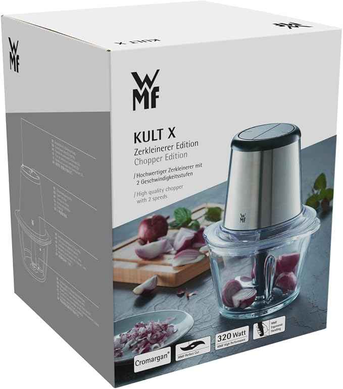 WMF Kult X Edition Zerkleinerer 320W 1l LED-Beleuchtung Cromargan matt