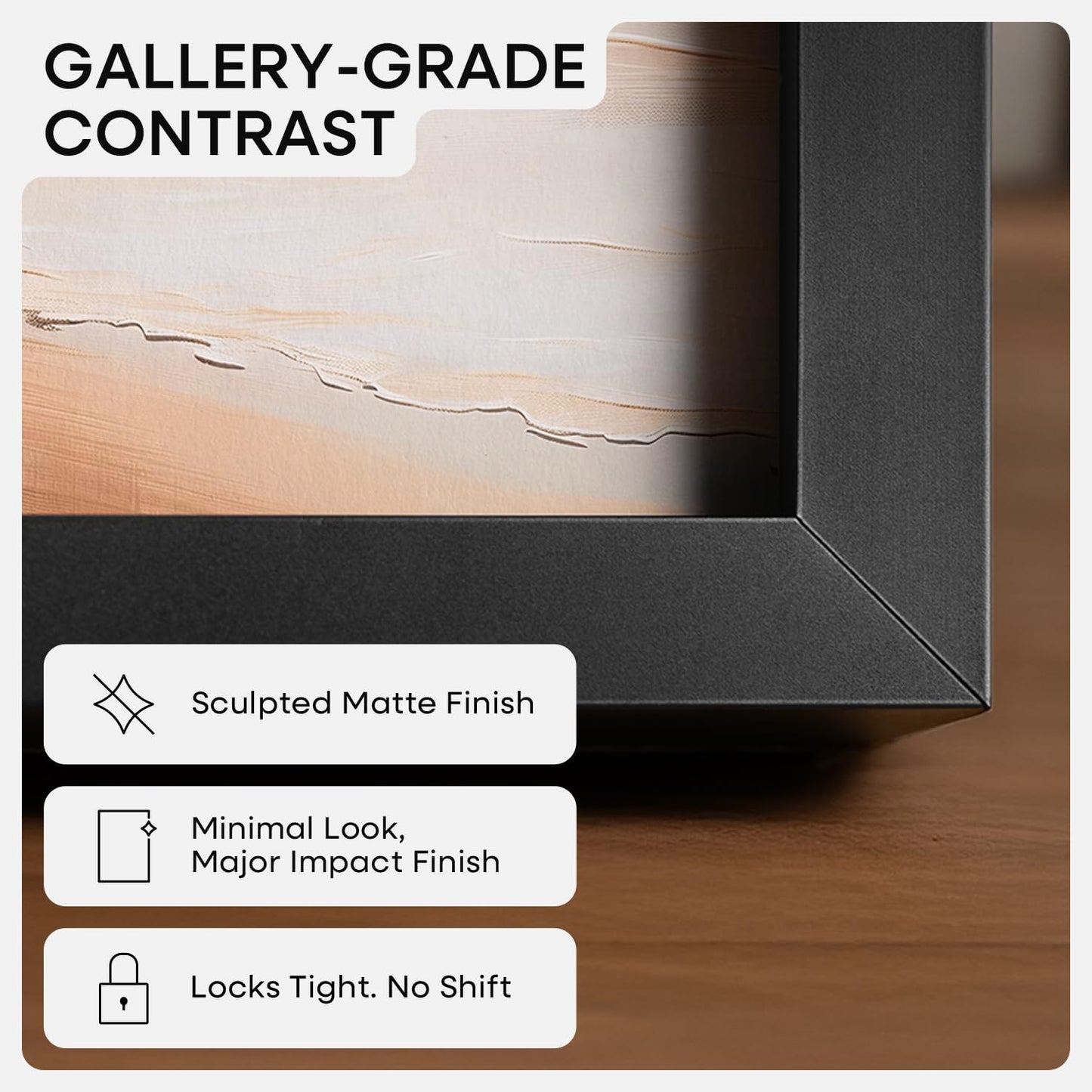 Homeforia 11x11 Picture Frame Black, High End Metal 11 by 11 Square Frames with Mat 9 x 9 Opening, 11by11 Poster Frames Matted to 9x9 inch Photo, Wall Hanging Frame, Tempered Glass, Wall Kit, Set of 1