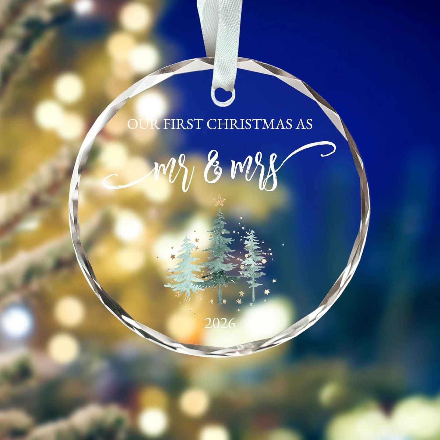 Wedding Ornament 2026, Wedding Gifts for Newlyweds, First Christmas Married Ornament 2026, Bridal Shower Gifts, Our First Christmas as Mr and Mrs Ornaments