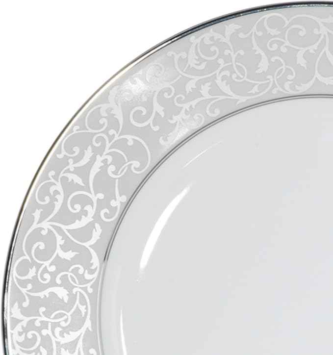 Mikasa Parchment 40-Piece Dinnerware Set, Service for 8, Durable Porcelain Plates, Bowls, and Mugs with Contemporary Design, Dishwasher Safe