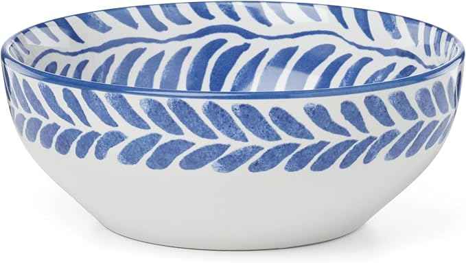 Oneida Dinnerware Set, Solear Blue 12-Piece Set, Service For 4, Stoneware Material, Dishwasher And Microwave Safe, Home And Kitchen, Kitchen And Dining, Dinner Plates And Bowls Sets (Blue, 12 Pieces)