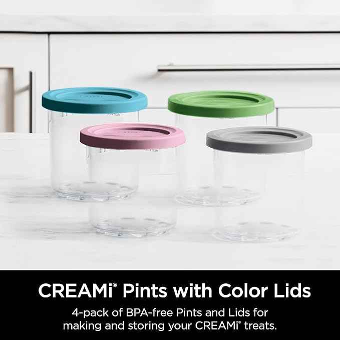 Ninja CREAMi 7-in-1 Ice Cream Maker, Includes (5) Pints, for Ice Cream, Gelato, Sorbet ,Milkshakes, Mix-ins, Smoothie Bowls & More
