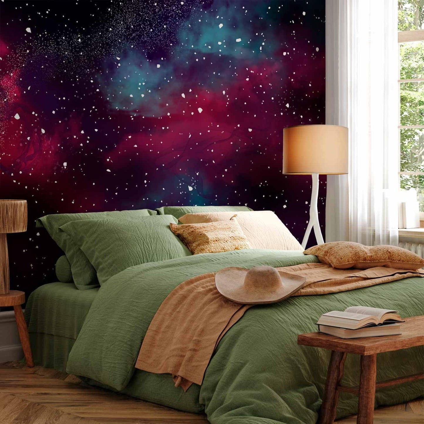 artgeist Premium Wall Mural Space 79x55 in - Non-Woven Wallpaper Fleece Wall Decor Photo Print Picture Image Design Home Mural Galaxy Universe Cosmos Sky a-A-10326-a-a