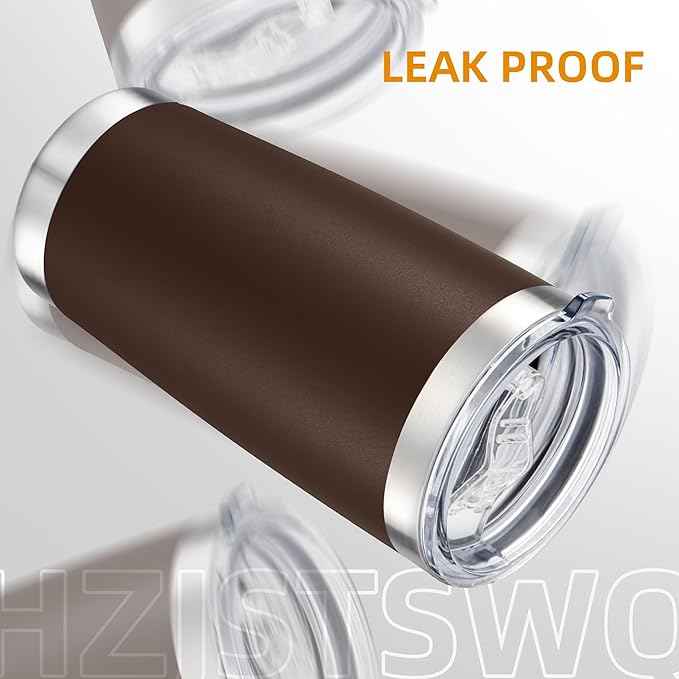 20 oz Tumbler Bulk with Lid Stainless Steel Insulated Tumblers Double Wall Vacuum Coffee Mug Powder Coated Tumbler Cups for Cold and Hot Drinks, Coffee, 12 pack