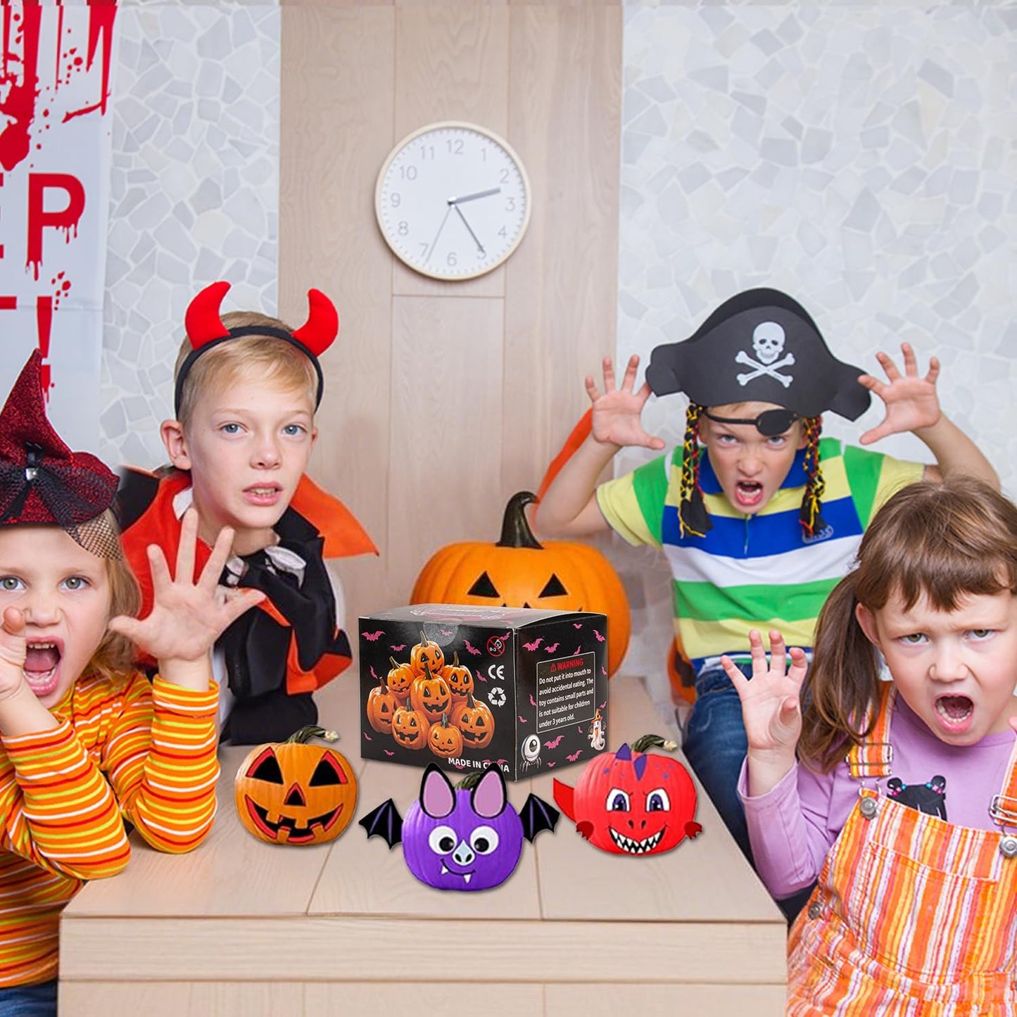 Halloween Pumpkin Air Dry Clay,Halloween Pumpkin DIY Crafts Kit, Arts and Craft Party Supplies,Creative Air Dry Clay Modeling Indoor Decorations