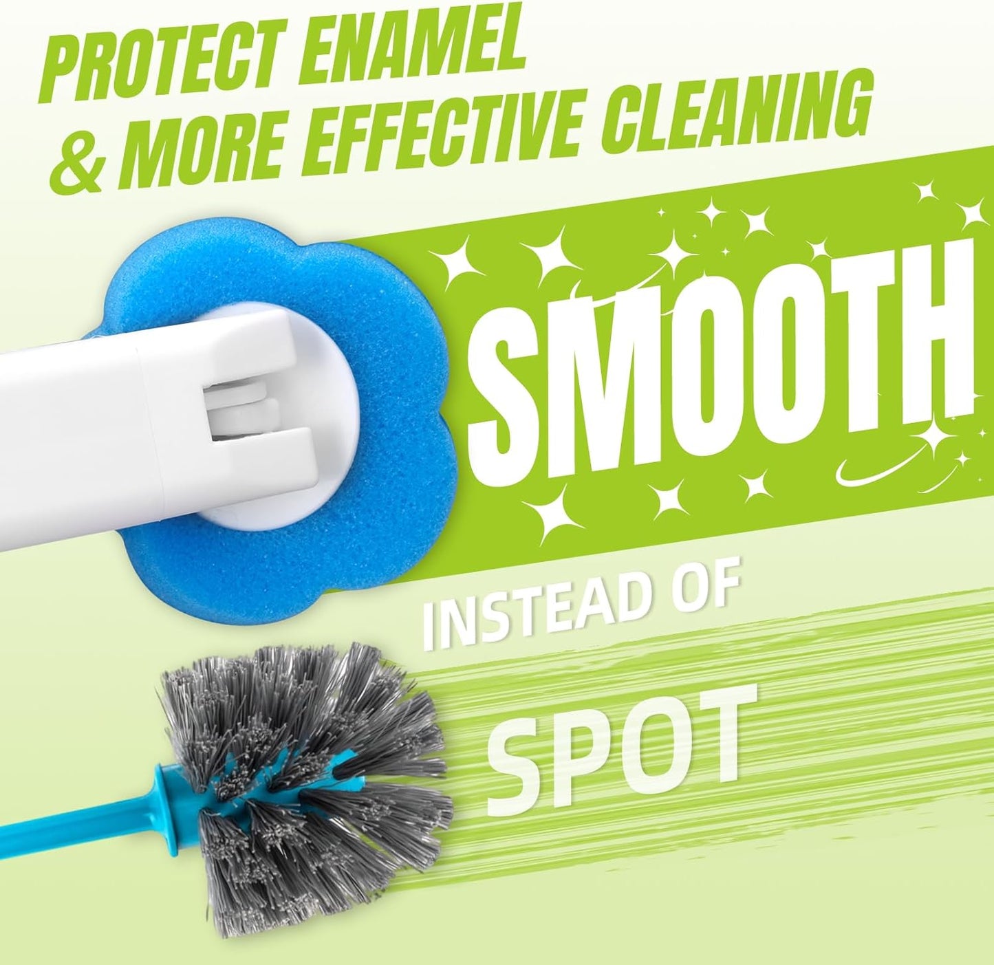 Disposable Toilet Brush, Toilet Wand Refills, Extended Handle with 12 Cleaner Refills Toilet Brush for Toilet Bowl Cleaners, Bathroom Cleaning
