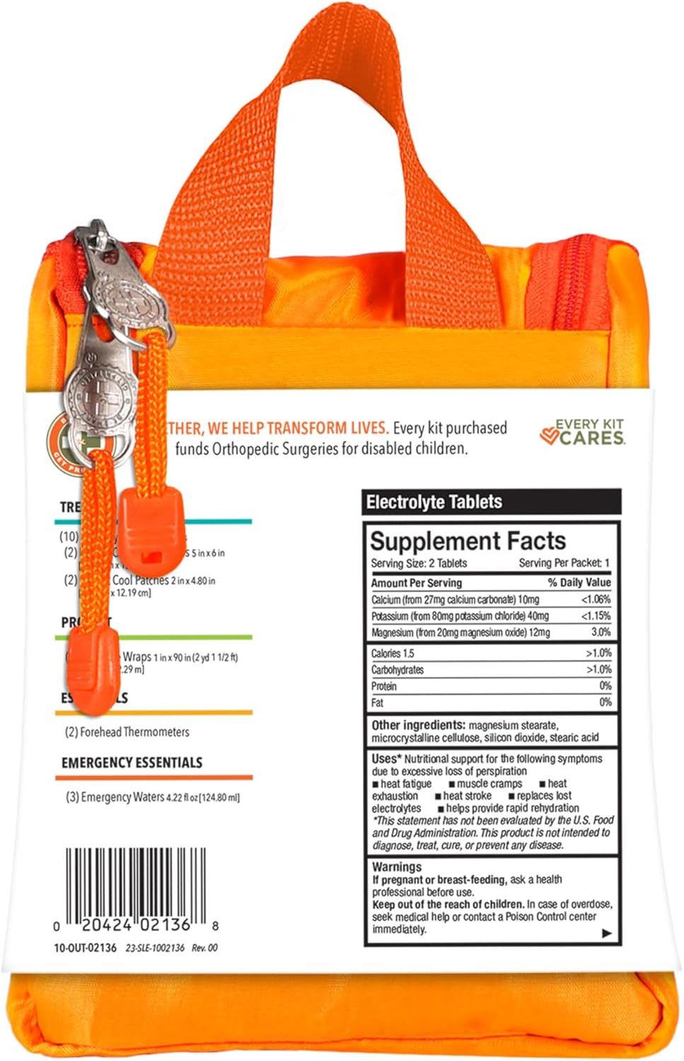 Be Smart Get Prepared Chill Out Heat Relief Kit - 21 Pieces - Designed for Camping, Hiking, Sports, Outdoor & Physical Activities - Compact & Portable